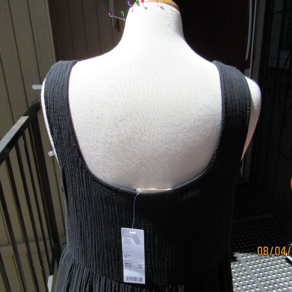#400  NEW WOMEN'S SHORT LITTLE BLACK SUMMER DRESS BY URBAN OUTFITTERS (SIZE XL) - Picture 3 of 4